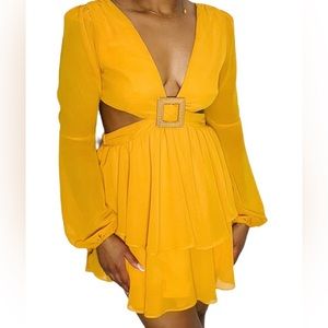 Gianna Dress (mustard)